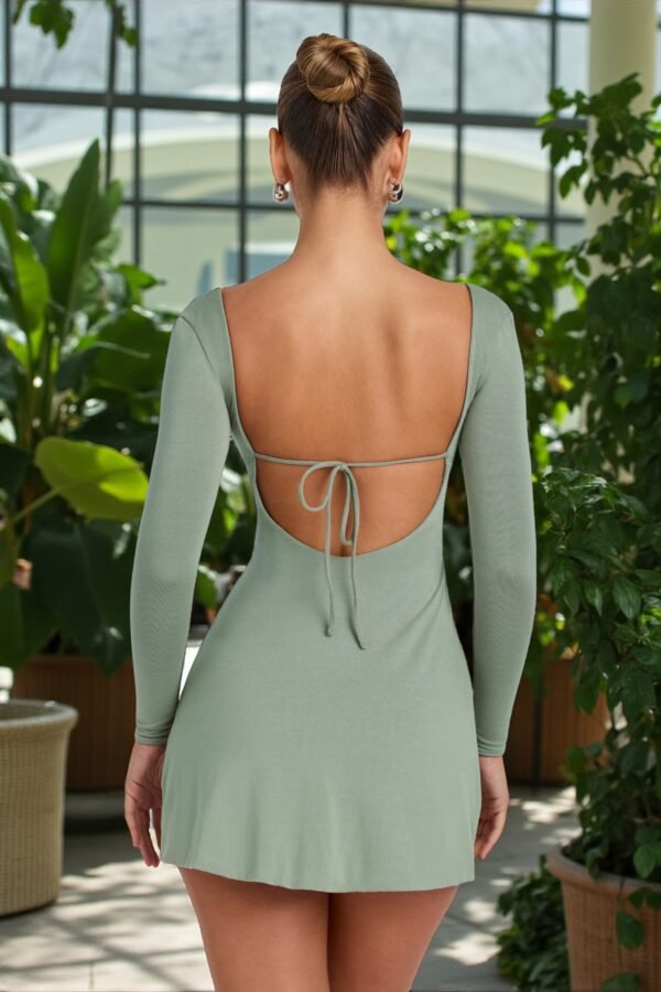 BirB Solistice Strappy Back Sage Green Mini Dress Bira Boe | Official Website BirB Solistice Strappy Back Sage Green Mini Dress Bira Boe | Official Website