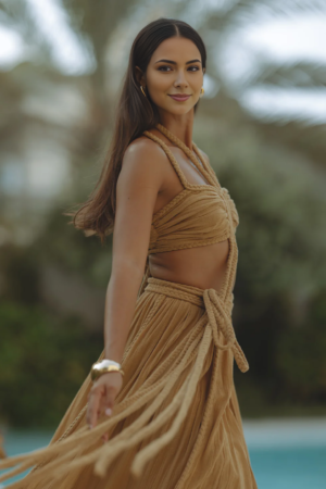 BirB Earth Desert Rope Halter Top